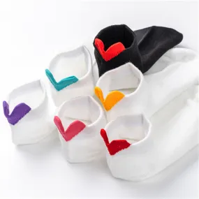 6 Pair Heart Ankle Socks