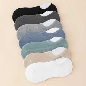 7pairs Men's Breathable Boat Socks Multicolor Set