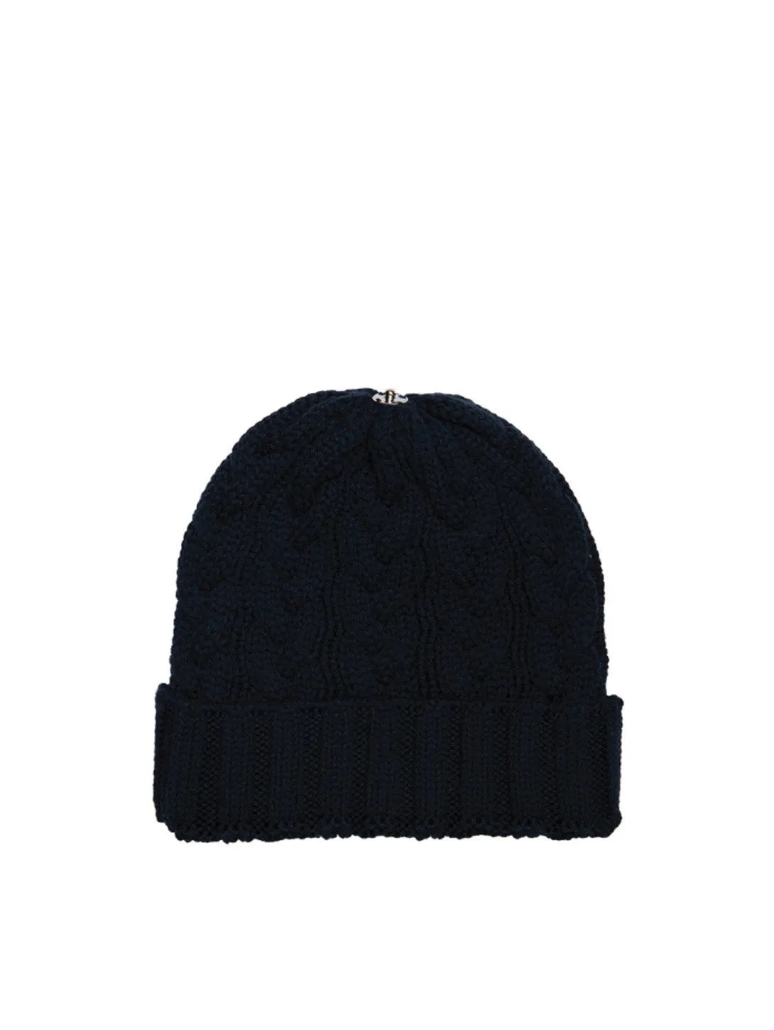 Charlie Cable Knit Hat - Midnight Navy