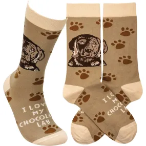 Chocolate Lab Socks