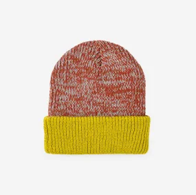 Colorblock Plush Knit Beanie