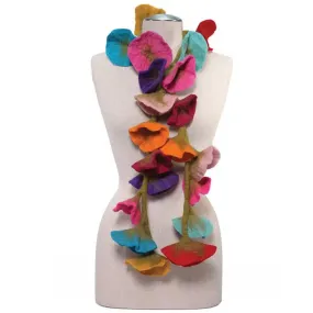 Felted Flower Scarf