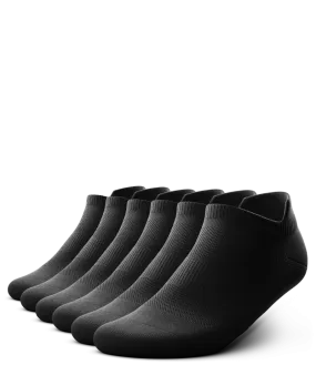 Flagship Ankle Socks Black 6-Pack