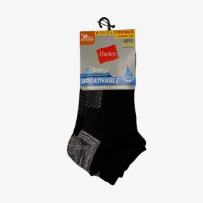 Hanes Women's No Show Socks 6-Pack