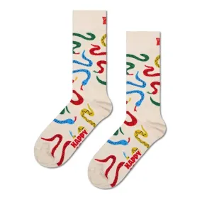 Happy Socks: Snakes White