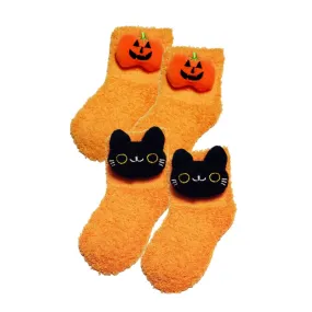 Kids Halloween fuzzy socks