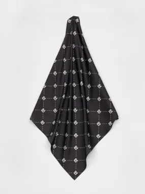 LH MONOGRAM BANDANA - BLACK