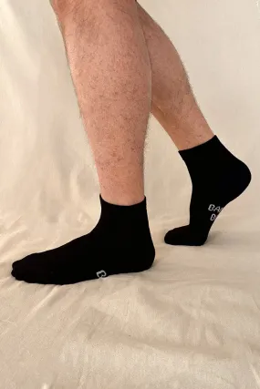 Men's Bamboo Ankle Socks 2 Pack - Black