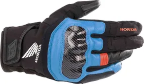 Motorcycle gloves Honda SMX Z Drystar Alpinestars, black/red/blue