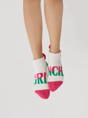 Shiraleah "Grinch" Home Socks, Ivory