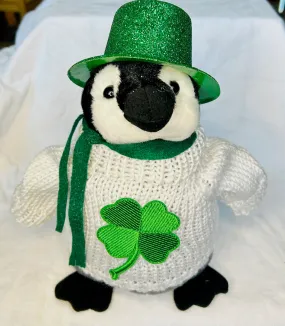 St. Patrick's Day Penguin Plush (10" Tall)