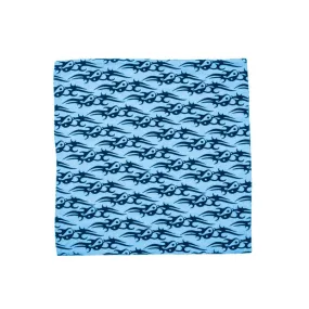 TRIBAL LOVE BANDANA - BLUE