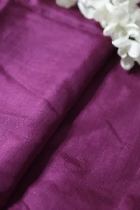 Vibrant Purple Pure Silk Fabric - 1 Mtr